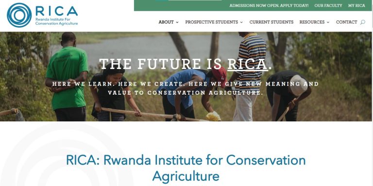 RICA (RWANDA INSTITUTE FOR CONSERVATION AGRICULTURE) CALL FOR APPLICATION 2022-2023 ACADEMIC YEAR