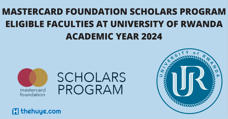 Eligible Faculties 2024 For Mastercard Foundation Scholars Program at the University of Rwanda.